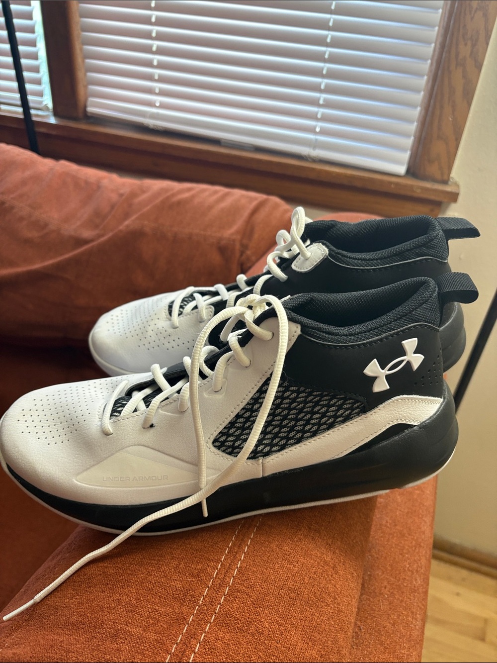 Under Armour White and Black Men's Athletic Shoes